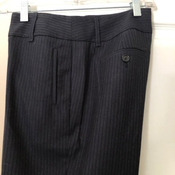 AT LOFT NAVY BLUE STRIPPED MARISSA TROUSER - Picture 2 of 4